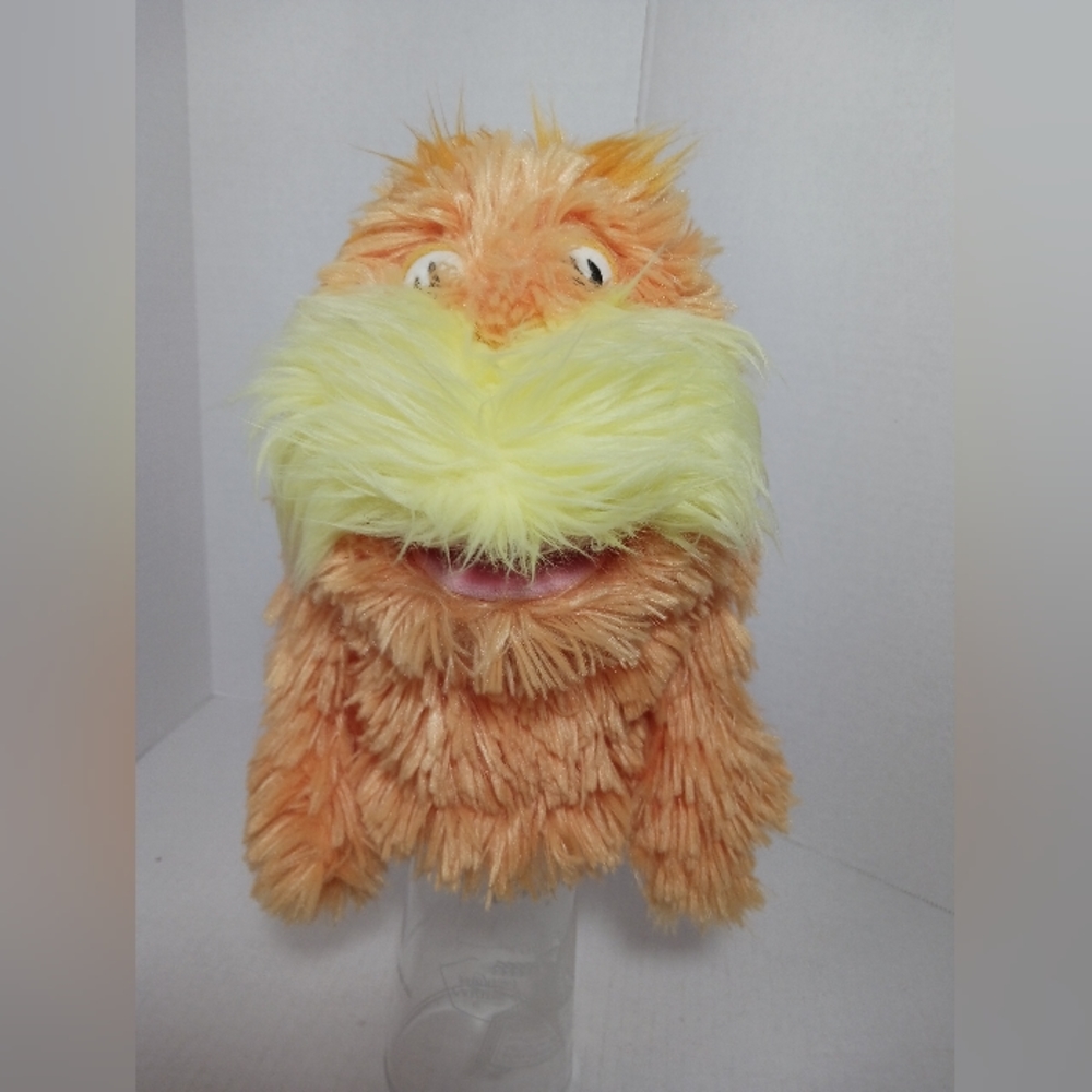 Dr. Seuss Manhattan Toy Hand Puppet Lorax 2002  Plush Stuffed Animal